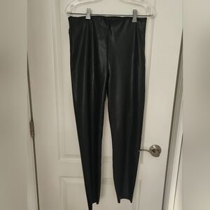 Faux leather pants